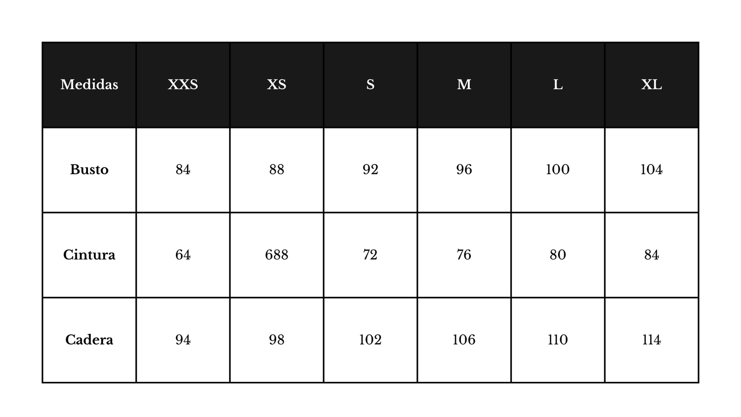 Size guide – Vero Diaz