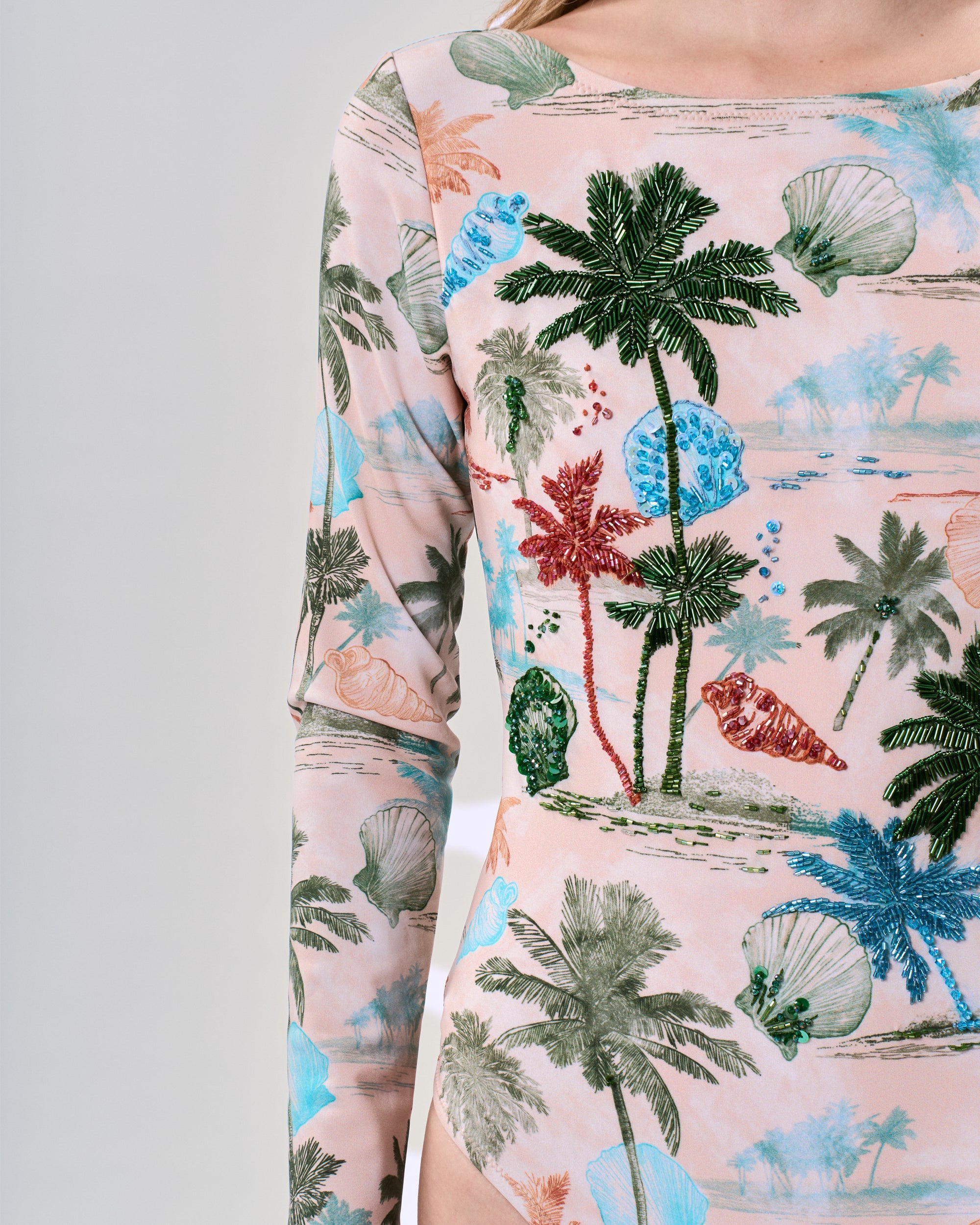 MARETTA  SWIMSUIT WITH EMBROIDERY