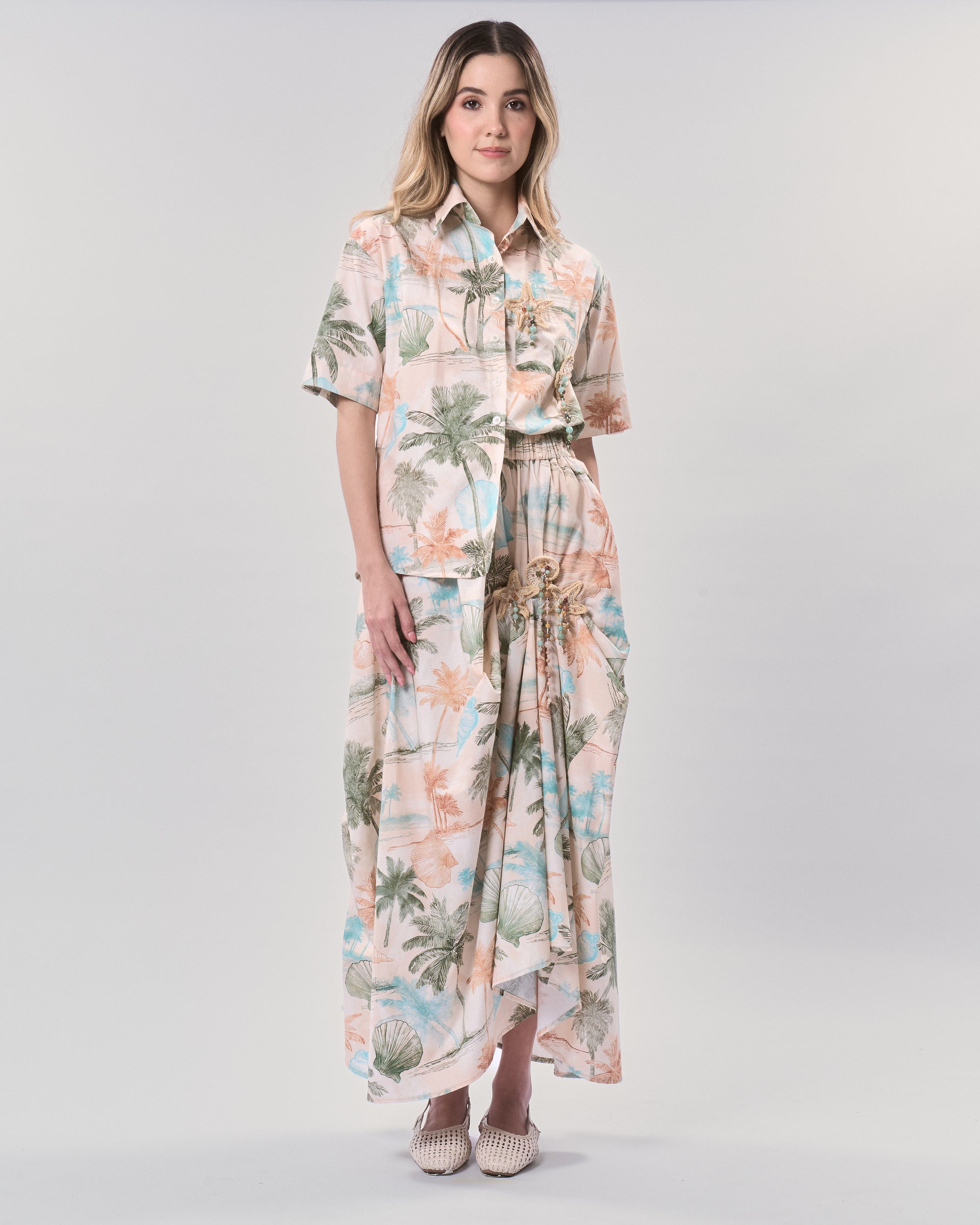 SOLARA BLOUSE IN PALM